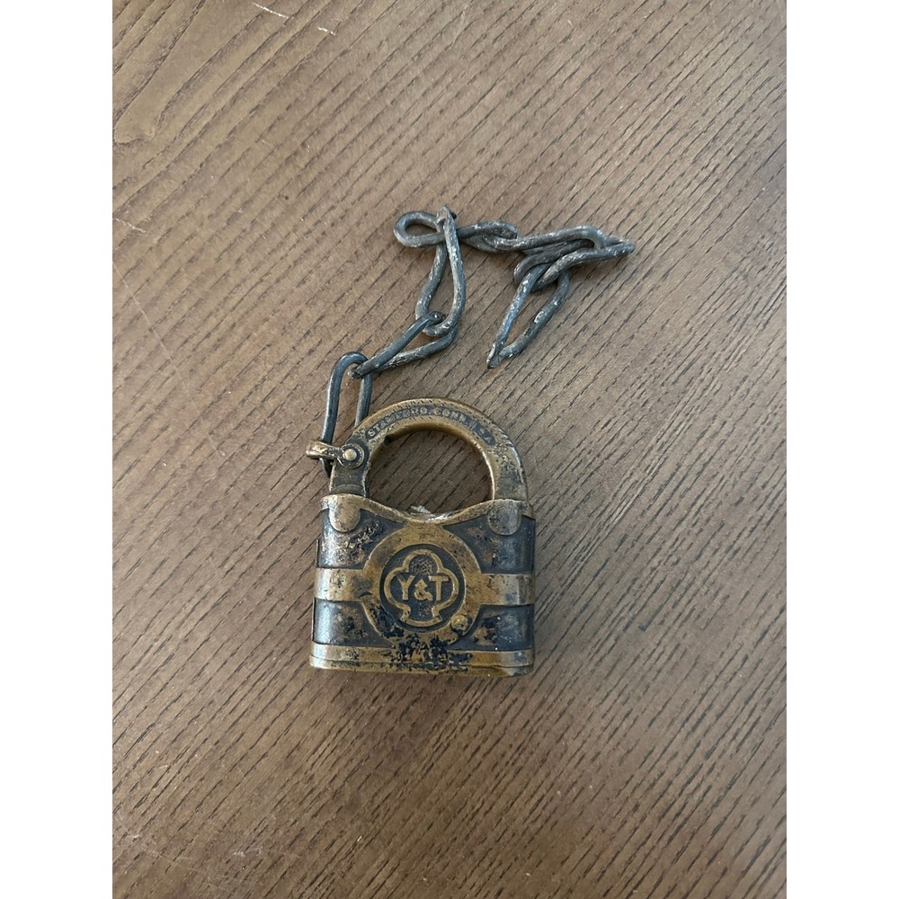 Heavy‎ Yale Brass Lock Shelf Decor